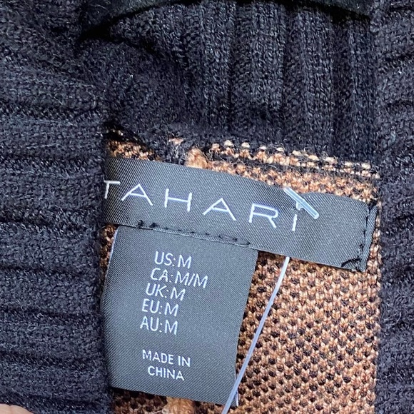 Tahari Leopard Print Cardigan - Picture 3 of 3